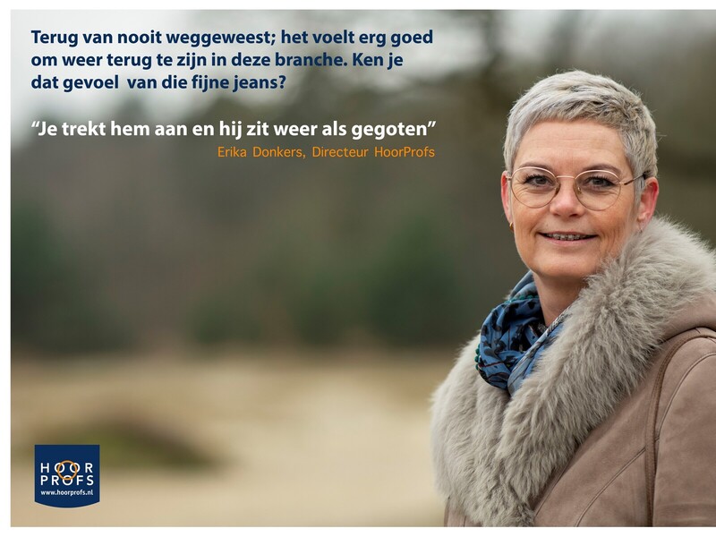 Erika Donkers per 1 maart de nieuwe directeur HoorProfs